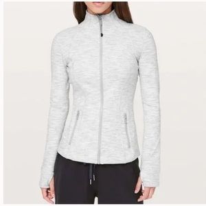 Lululemon Define Jacket - White and Grey